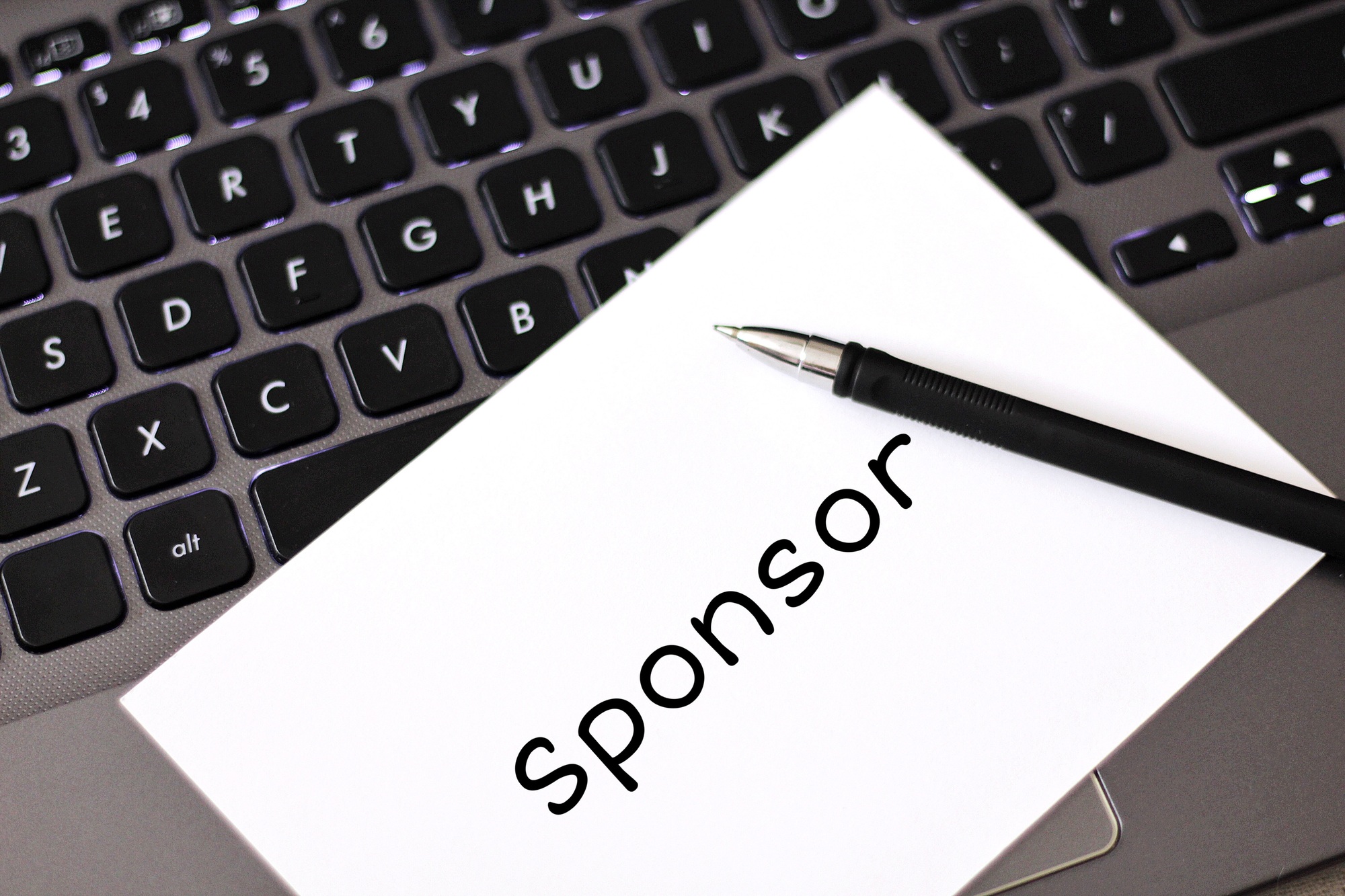 Sponsor inscription